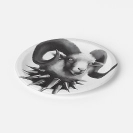 Plato De Papel arte original de gothgoat de missmultifairy