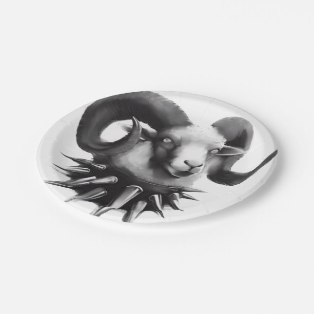 Plato De Papel arte original de gothgoat de missmultifairy (Angular)