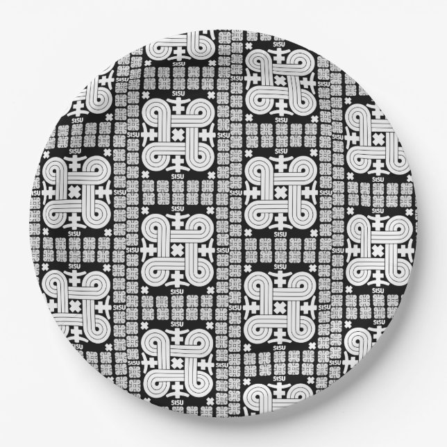 Plato De Papel Arte Sisu finlandés (Anverso)