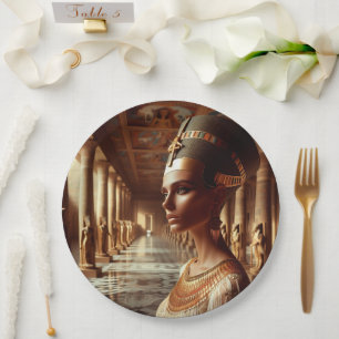 Plato De Papel Artefacto nefertari egipcio: Civilización Antigua