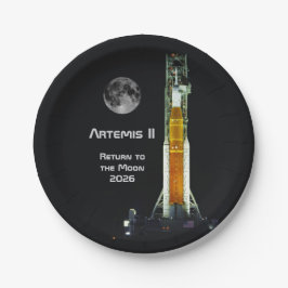 Plato De Papel Artemis II Moon Mission
