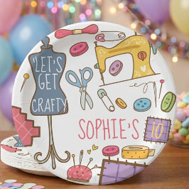 Plato De Papel Artes y manualidades de cumpleaños 