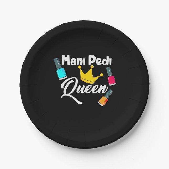 Plato De Papel Artista de Queen Nail (Anverso)