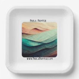 Plato De Papel Artistas muestran marketing de recepción