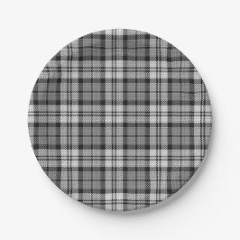 Plato De Papel Ash Gray Blackwatch Campbell Tartan Plaid