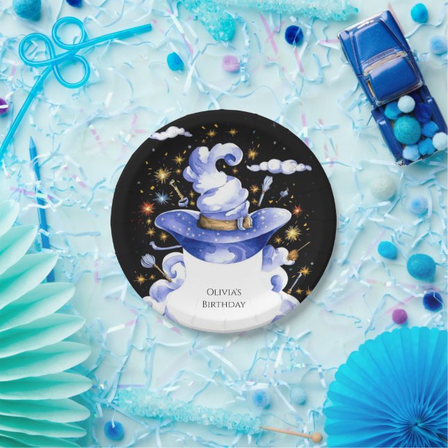 Plato De Papel Asistente para escobas de Personalizado divertido  (Fiesta)