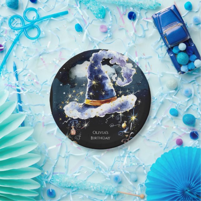 Plato De Papel Asistente para Personalizado simple y caprichoso C (Fiesta)