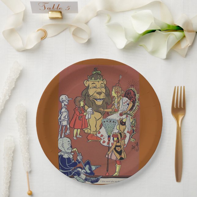 Plato De Papel Asistente para placas de papel Oz (Boda)