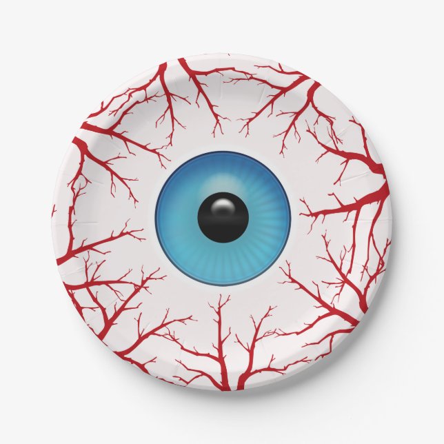 Plato De Papel Asombroso Eyeball (Anverso)