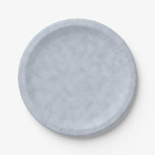 Plato De Papel Aspecto de pergamino azul suave