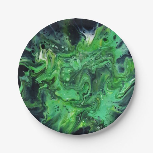 Plato De Papel Assiette en papier. Motif abstrait. Anetka. (Anverso)