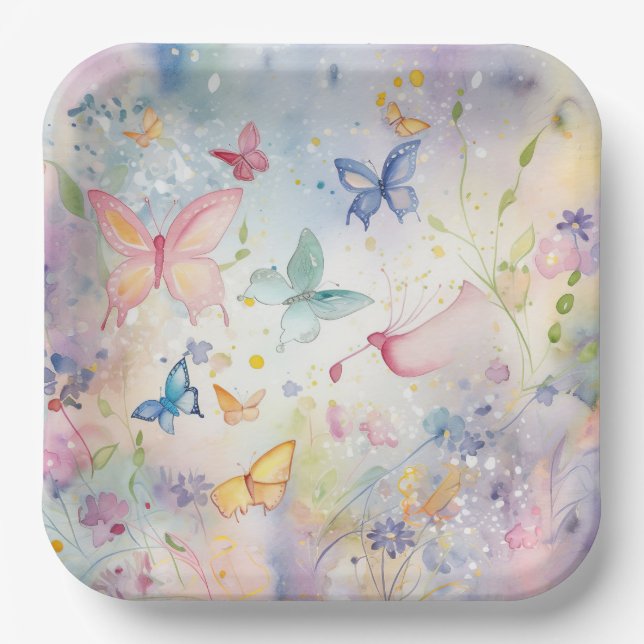 Plato De Papel Assiettes en caja Papillon (Anverso)