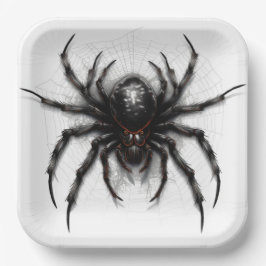 Plato De Papel Assiettes en carton  Arachnophobia