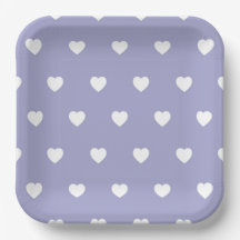 Assiettes en carton Coeur