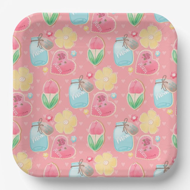 Plato De Papel Assiettes en carton Mommy (Anverso)