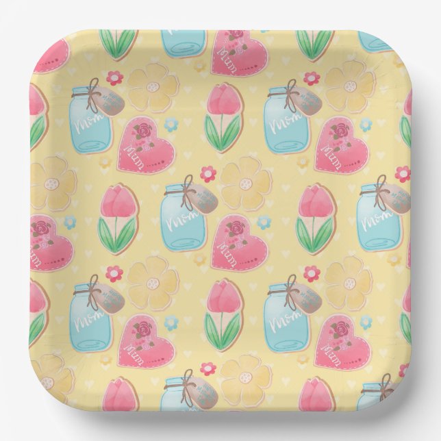 Plato De Papel Assiettes en carton Mommy (Anverso)