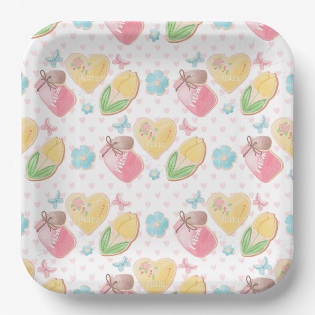 Plato De Papel Assiettes en carton Mommy (Anverso)