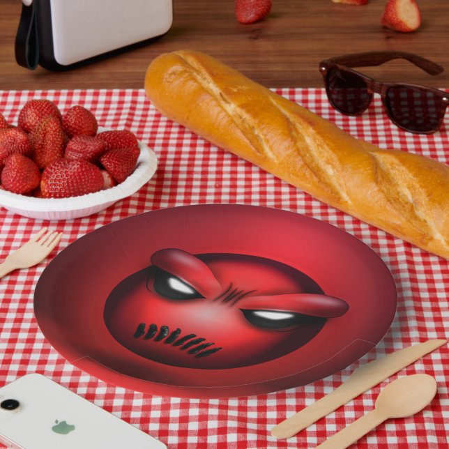 Plato De Papel Assiettes En Carton Mutemoji (Picnic)