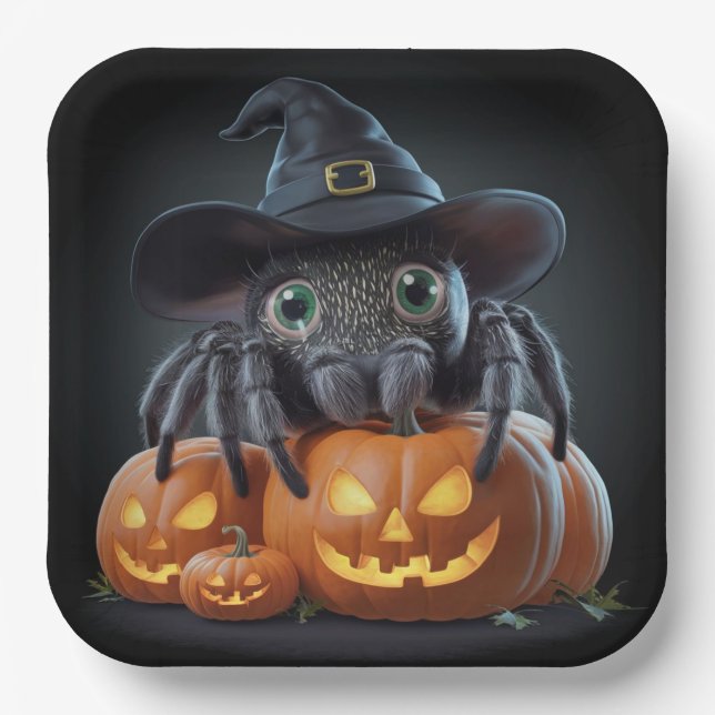 Plato De Papel Assiettes en carton  Série 1 Spider 02 (Anverso)