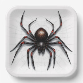 Plato De Papel Assiettes en carton  Spider's Haunt