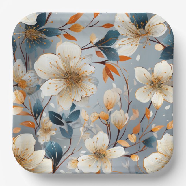 Plato De Papel Assiettes en carton Springtime Harmony (Anverso)