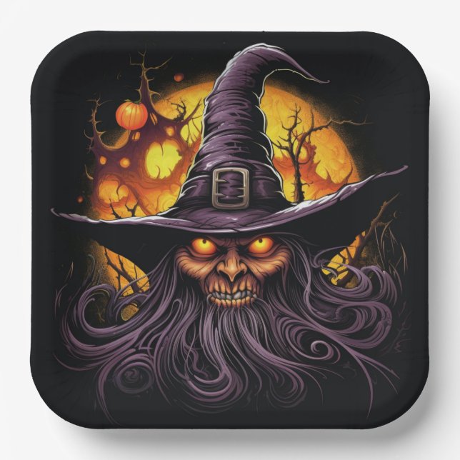 Plato De Papel Assiettes en carton The Pumpkin Patch Enigma (Anverso)