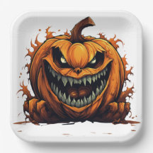 Assiettes en carton  The Pumpkin's Enchantment