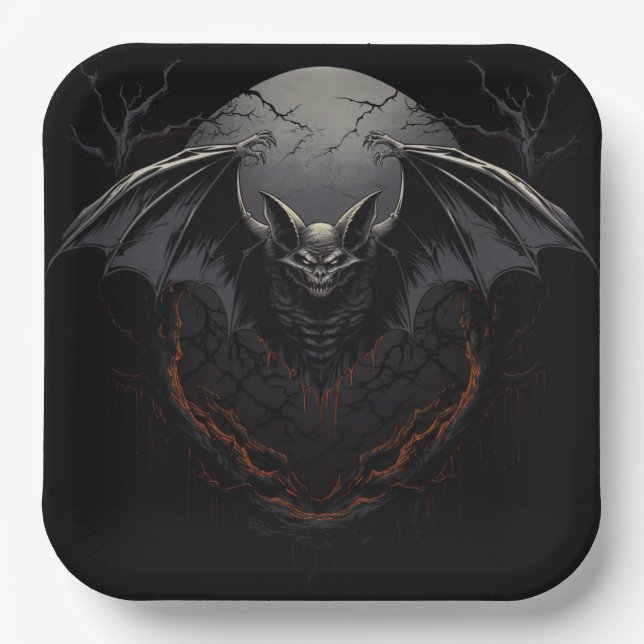 Plato De Papel Assiettes en carton Wicked Whimsy (Anverso)