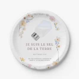 Plato De Papel Assiettes jetables chrétiennes – « Sel de la terre