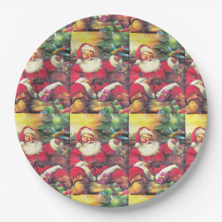 Plato De Papel Assiettes Jetables Merry chrismas