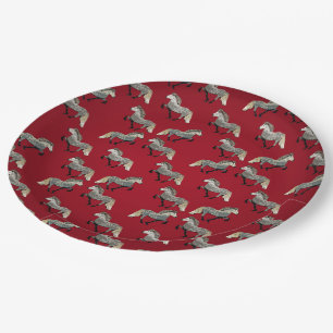 Plato De Papel Astrid en rojo