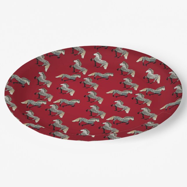 Plato De Papel Astrid en rojo (Angular)