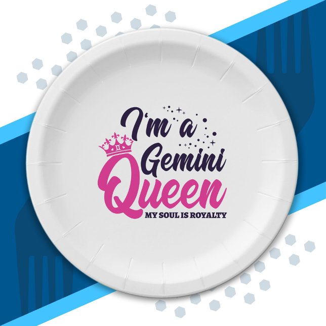 Plato De Papel Astrología de la reina de cumpleaños de Gemini Rót (Subido por el creador)