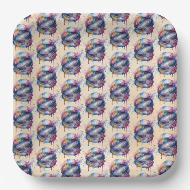 Plato De Papel Astronauta (Anverso)