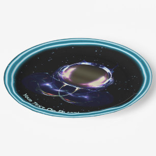 Plato De Papel Astronauta fractal