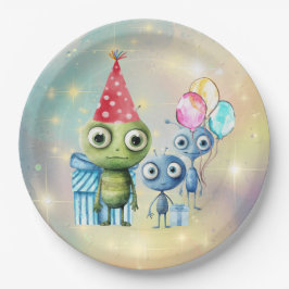 Plato De Papel Atención Placas intergalácticas de papel liso