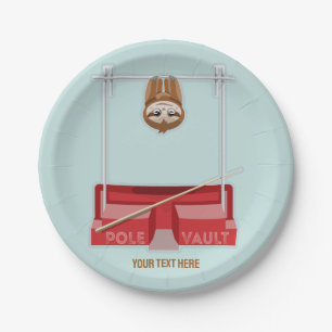 Plato De Papel Atletismo de Sloe Pole Vault