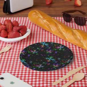 Plato De Papel Atmósfera navideña festiva y animada de SlipperyJo
