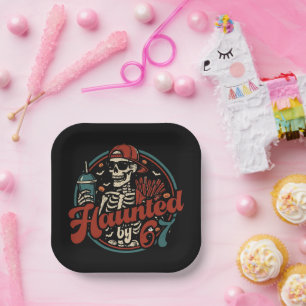 Plato De Papel Atormentado Por 67 Funny Halloween Seis Siete 67 M