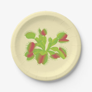 Plato De Papel Atrapamoscas de Venus carnívoro colorido