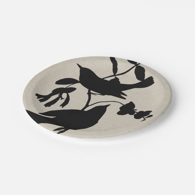 Plato De Papel Audubon Silhouette IV (Angular)