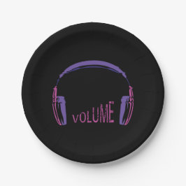 Plato De Papel Aumenta el volumen de audífonos