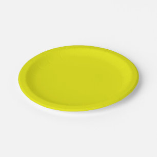 Plato De Papel Aureolina (color sólido)