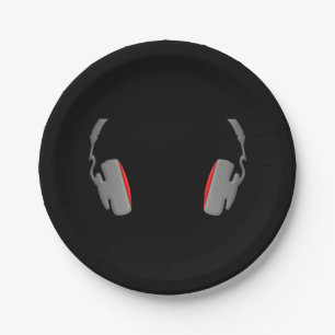 Plato De Papel Auriculares Cool Simplemente y con Clase