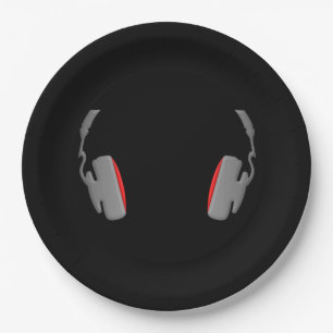 Plato De Papel Auriculares Guay simple y elegante