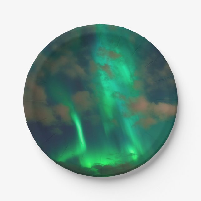 Plato De Papel Aurora boreal, aurora Borealis (Anverso)