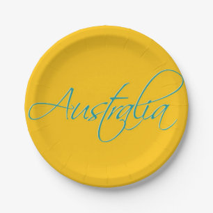 Plato De Papel Australia: Placa de papel de viaje