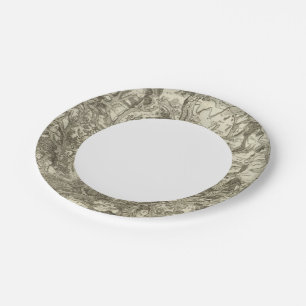 Plato De Papel Auténtico