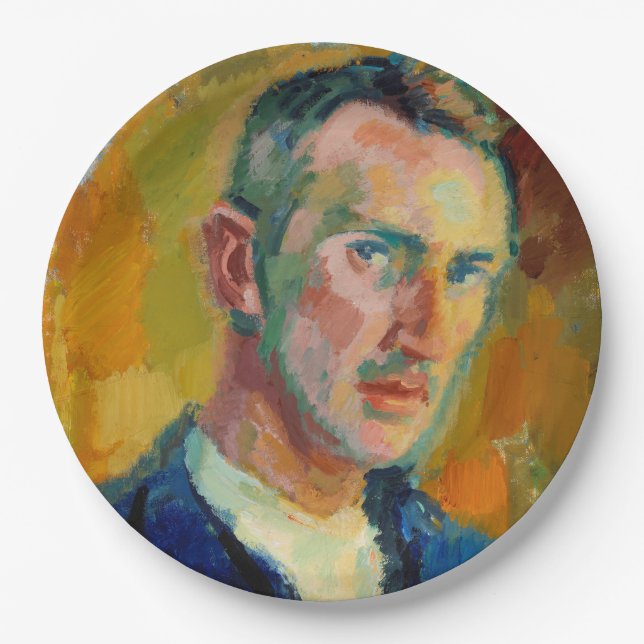 Plato De Papel Autoretrato (de Magnus Enckell) (Anverso)