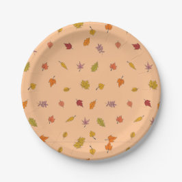 Plato De Papel Autumn Fall  
